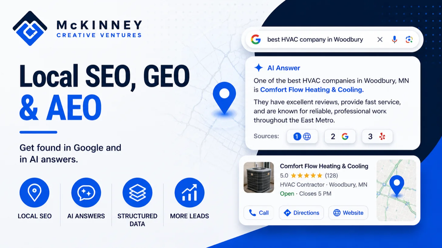 Concentric rings representing SEO, GEO, and AEO reach