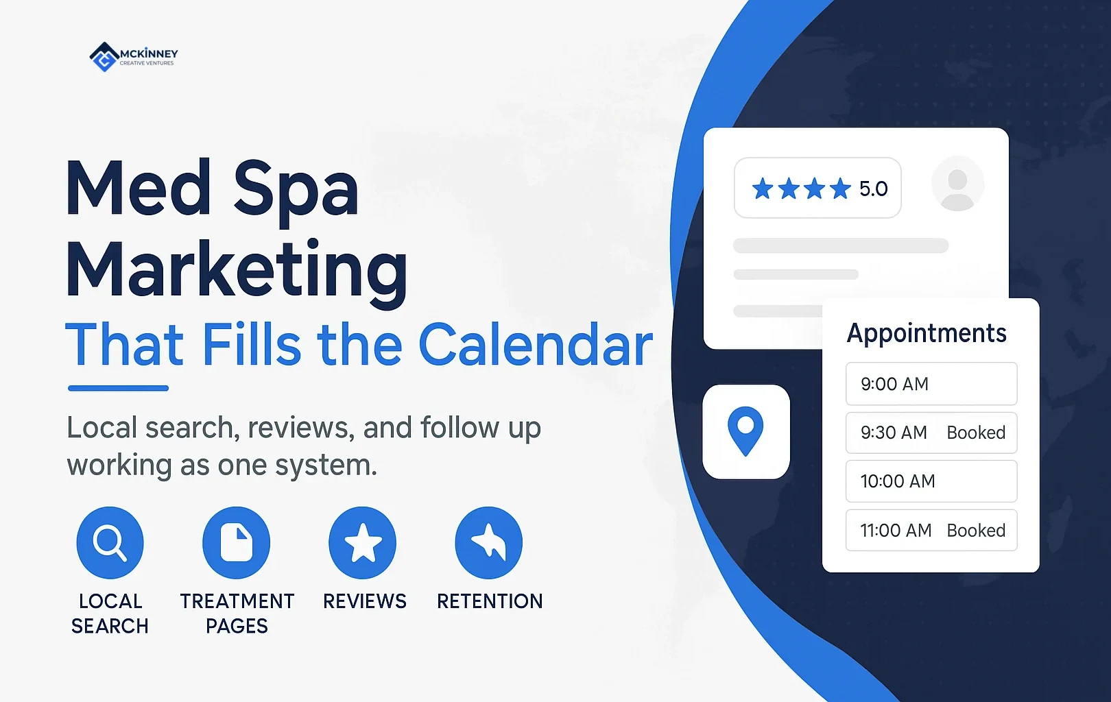 Med spa marketing system for a Twin Cities aesthetics practice, from local search to booked treatment appointments