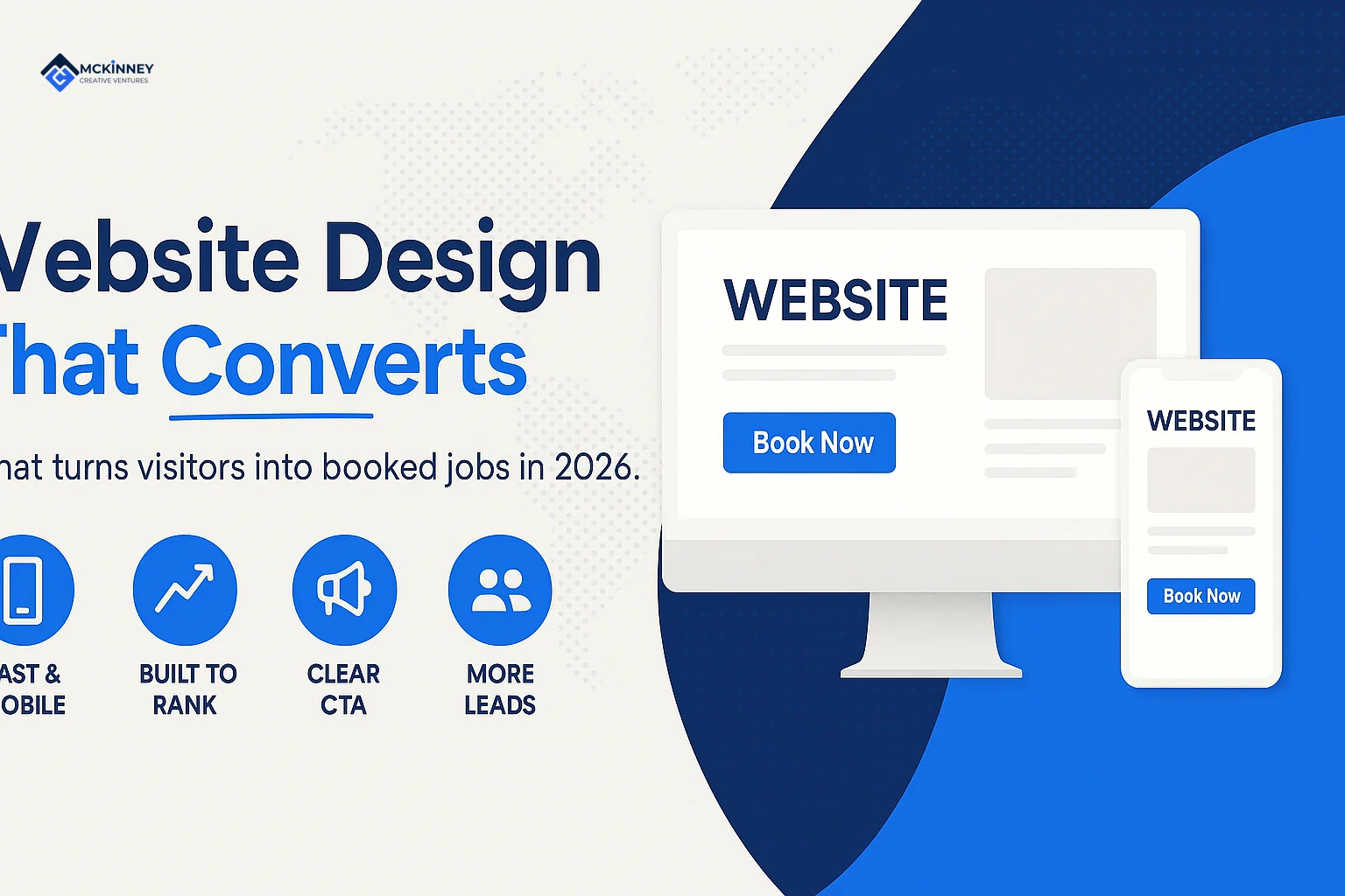 Wireframe layout of a modern website