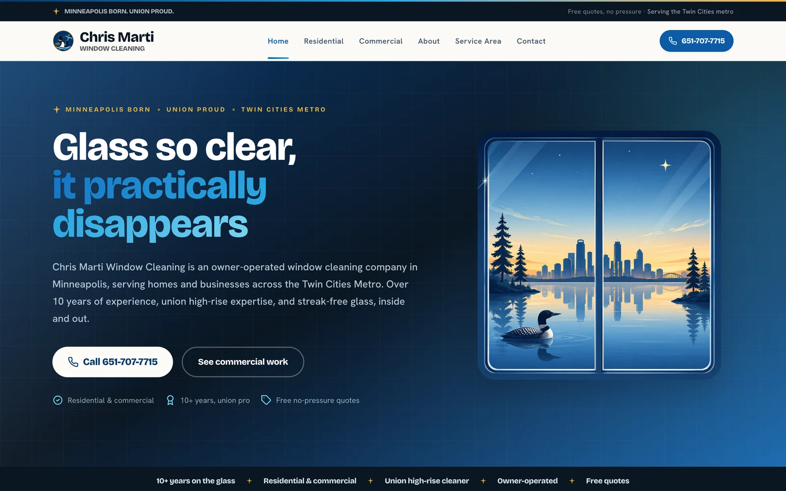 Chris Marti Window Cleaning website