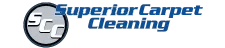 Website homepage for Superior Carpet Cleaning, Residential and commercial carpet cleaning